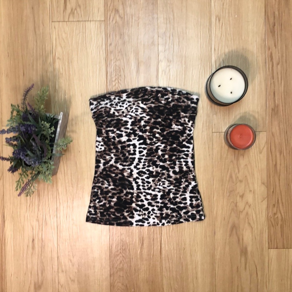 H&M Cheetah Print Tube Top